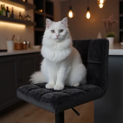 Стул барный LOGOS, черный шенилл Ote Canna 460/черный_6