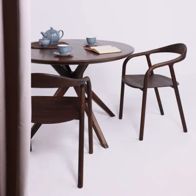 Стол ОКСФОРД, d1100*760, дуб натуральный/покрытие рич_6