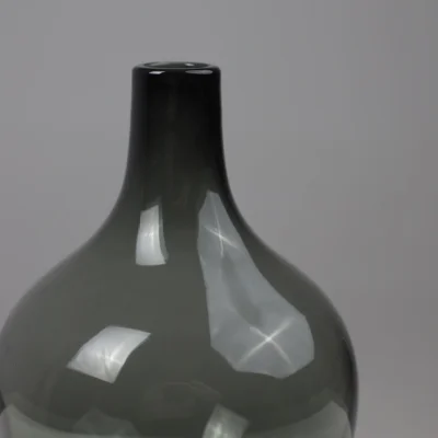 Ваза стеклянная EMBER, дымчатый, 18*29см_4