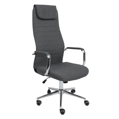 Кресло рабочее BLOOM, ткань, серый фотография
