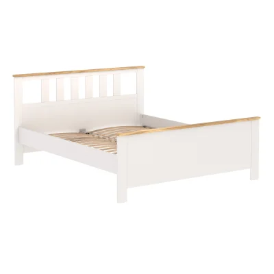 Кровать двойная САГА 160*200, белая/ясень (2.08.04.070.14 RU) фотография