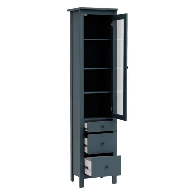 Шкаф с витриной САГА 50 МОРУ, темно-бирюзовый (2.08.16.240.6 RU)_3