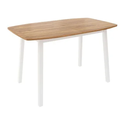 Стол ЛИОН раздвижной, 120(152)*70, Дуб/Белый_2