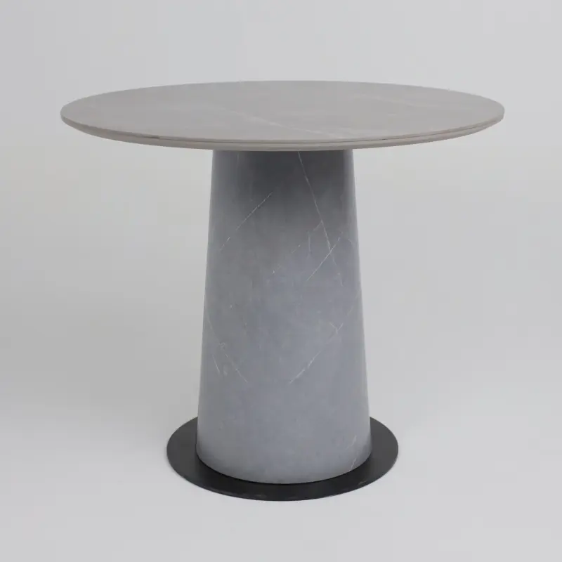Стол AV 2317, МДФ+керамика, нераздвижной 900 серый, матовый LARKA GREY/черный+HPL Будда_preview_8