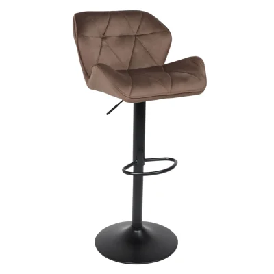 Кресло BERLIN, шоколадный велюр HCJ-10/черный фотография