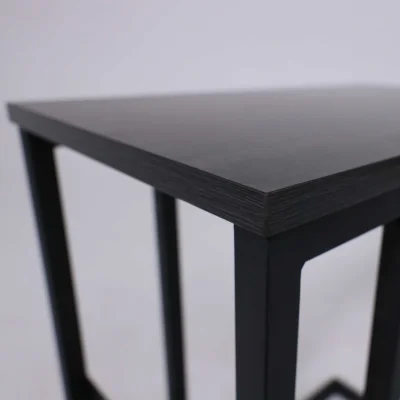 Стол журнальный FOXY, темный дуб/черный, 500*300*600_4