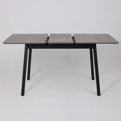 Стол TIRK RADIAL-110, раздвижной 110(142)х70, Дымчатая керамика/Чёрный_23