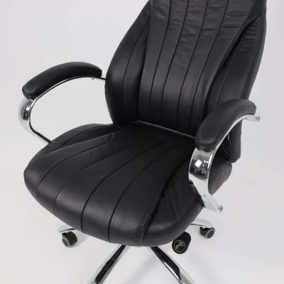 Кресло поворотное MASTIF, мультиблок, натуральная кожа, черный_14