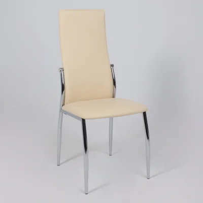 Стул DENVER, экокожа, бежевый TP12/хром_5