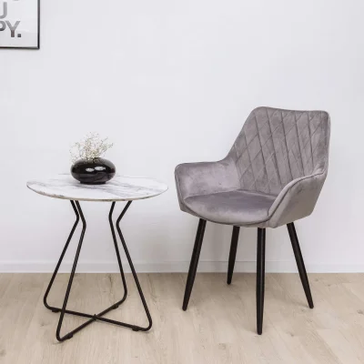 Кресло PABLO, светло-серый велюр HLR-20/черный_3