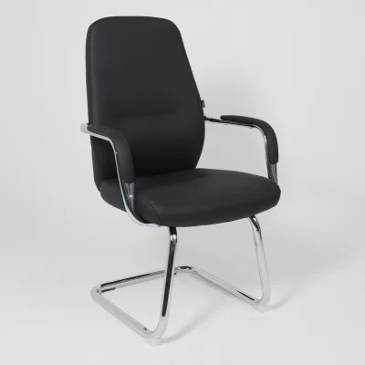 Стул VELLA, черная экокожа/хромированный металл_3