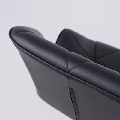 Кресло BERLIN, экокожа, черный/хром_16