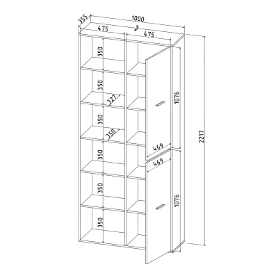 Шкаф SKILL-20 (2), антрацит_13