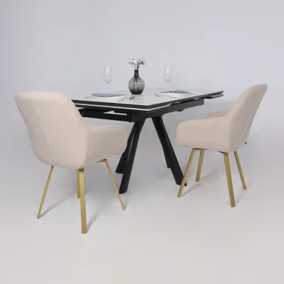 Стул ROMEO 360, b03 CREAM LUX\золото_4