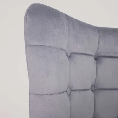 Кресло ODA, серый велюр HCJ-40/черный_13