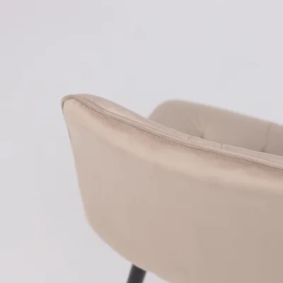 Стул ASTRA, 2, бежевый велюр HLR-08/черный_18