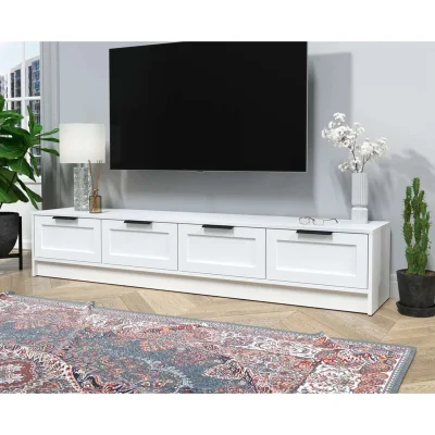 Тумба(ТВ) КОНЦЕПТ Тренд КТ-ТВ4-35, к.Белый/ф.Белый  (В348хШ1800хГ355мм)_2