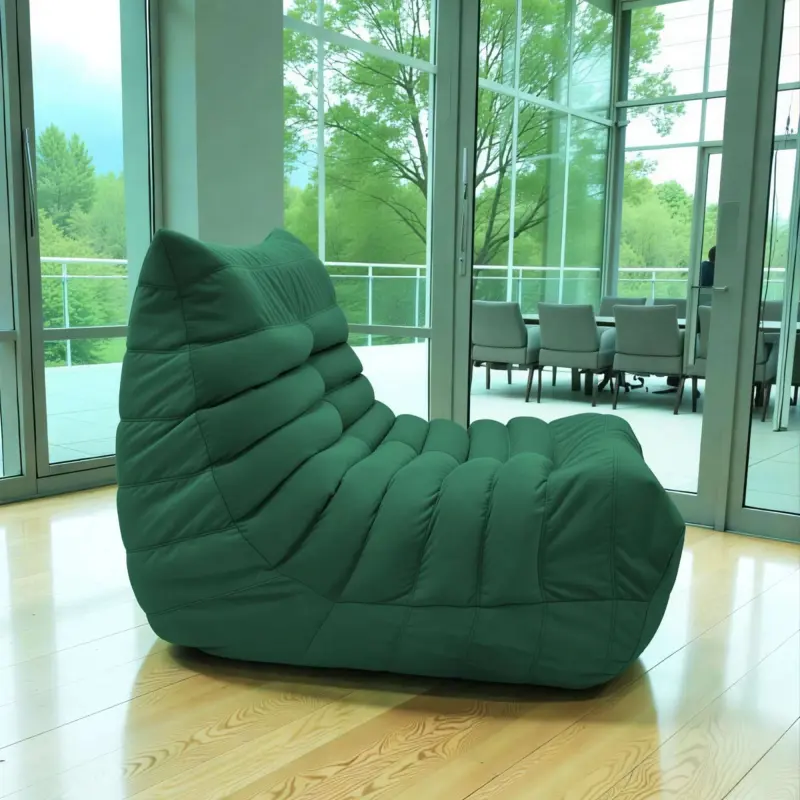 Бескаркасное кресло Француз BeanBag 90*45 / микровелюр, Джунгли_preview_2