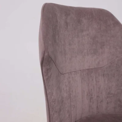 Кресло поворотное КАВРУС U-R, Nessi Dove 05, серо-коричневый велюр/черный_11