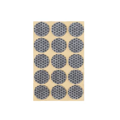 Подкладка самоприлипающая фетровая прорезиненная d30мм (1упак.=15шт), серая, Folmag фотография