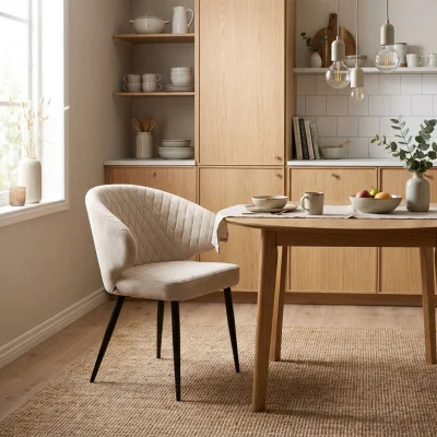 Стул ROB, b03 CREAM LUX\черный_2