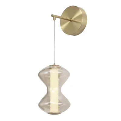 Светильник настенный ST-Luce золото/коньячный LED 1*6W 3000K SPINE_3