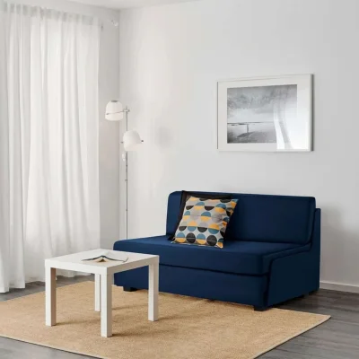 Диван-кровать ТАККА Malmo 79, синий (черные опоры)_2