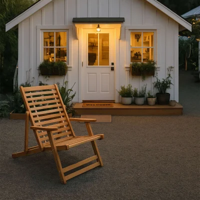 Кресло-шезлонг с подлокотниками DYATEL сиденье из дерева сосна (цвет дуб)_3