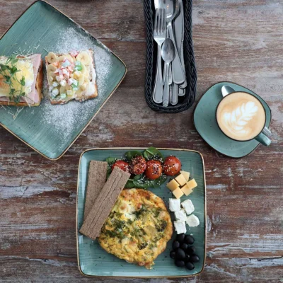 Кофейная чашка с блюдцем VITAL, фарфор, зеленый, 80мл_3