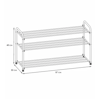 Подставка для обуви Альфа 33, (белый)_2