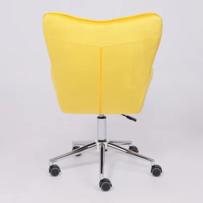 Кресло поворотное BELLA, велюр/желтый_5