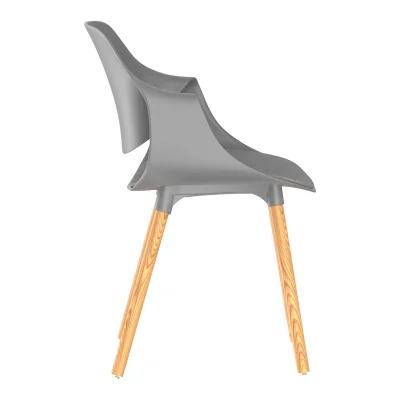 Стул KELA SOFT, серый new/деревянные ножки_3