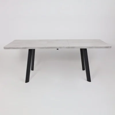 Стол LEON LUX RADIAL-180, раздвижной 180(240)х95, Серый сланец/Чёрный_20