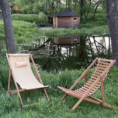 Кресло-шезлонг DYATEL сиденье из ткани сосна (цвет дуб)_2