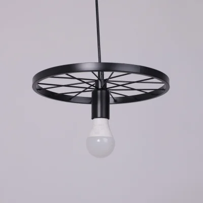 Светильник WHEEL, потолочный, E27, чёрный_5