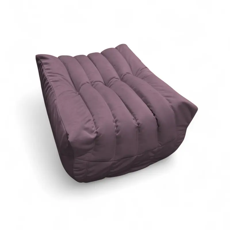 Бескаркасное кресло-пуф Француз BeanBag 90*35 / микровелюр, Сирень_preview_3