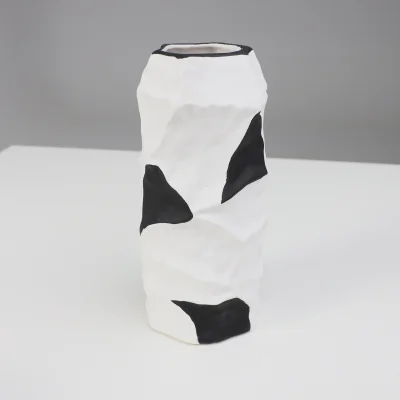 Ваза керамическая VULCAN, белый, 12*12*25см_5