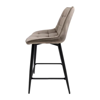 Стул LINX, полубарный, бежевый велюр G062-13/черный_7