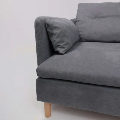 Модуль трехместный Линту + кресло Линту + подлокотник Линту, серый _39