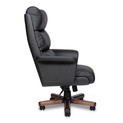 Кресло VIP A  (орех темный) экокожа (черная), мультиблок_3