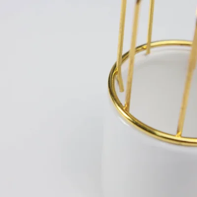 Ваза керамическая OTT, белый, 8,2*8,2*17см_4