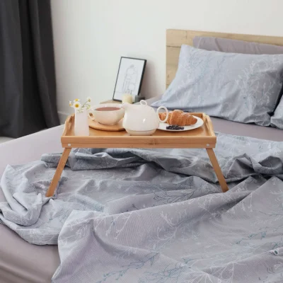 Простыня 220*240 см Стальной (поплин)_5