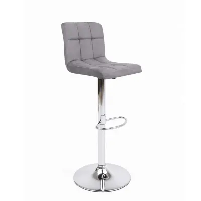 Стул LOGOS, барный, (темно-серый велюр HCJ-40/хром) фотография