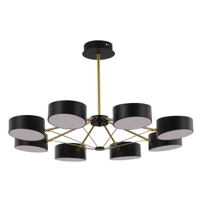 Светильник потолочный Черный, Золотистый/Черный LED 8*10W VALLE_6