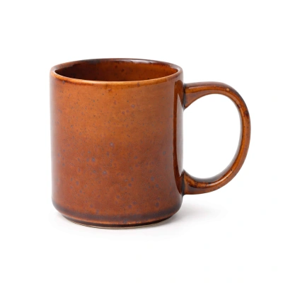 Кружка OPALUS, фарфор, каштановый, 350мл фотография