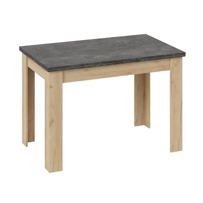 Стол раздвижной ПРОМО Тип 4, 1100(2098)*670, ателье темный/дуб крафт золотой_2