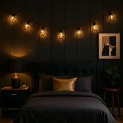 Светодиодная гирлянда AKS тип 1 ( Фонарики 10LED, 1.65м,  2АА )_10