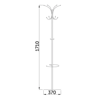 Вешалка ANTIKA, (черная)_5
