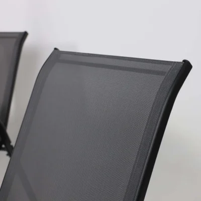 Комплект садовой мебели SUNBEAM (стол 1шт, 6 кресел, зонт 1шт), серый/черный_16