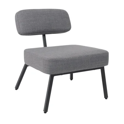 Кресло ASPEN, серая рогожка BJORN 13/черный фотография